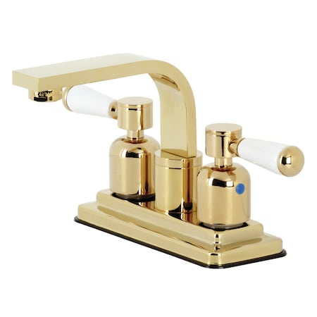 Kingston Brass KB8462DPL Paris 4" Centerset Bathroom Faucet, Polished Brass KB8462DPL